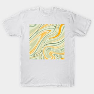 Groovy Swirling Liquid Pattern - Garden Combo T-Shirt